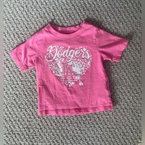 Los Angeles Dodgers Kids Sparkle Pink T-Shirt -18 months